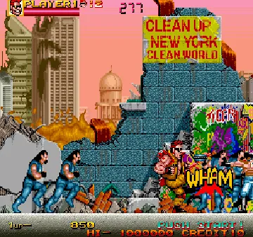 Crude Buster (Japan) screen shot game playing